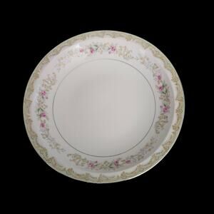 Kenwood Japan Floral Rim Soup Bowls Set of 2 Gold Scroll China